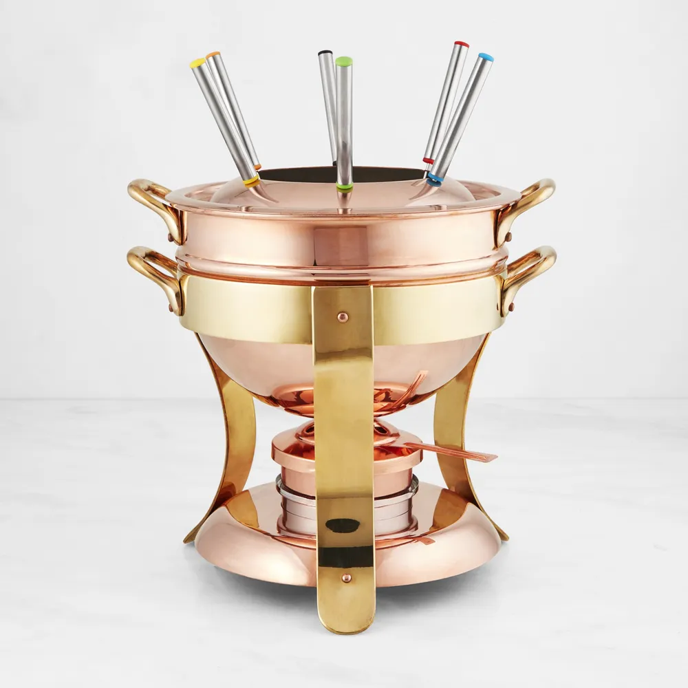 Swissmar 11-Piece Biel Copper Fondue Set