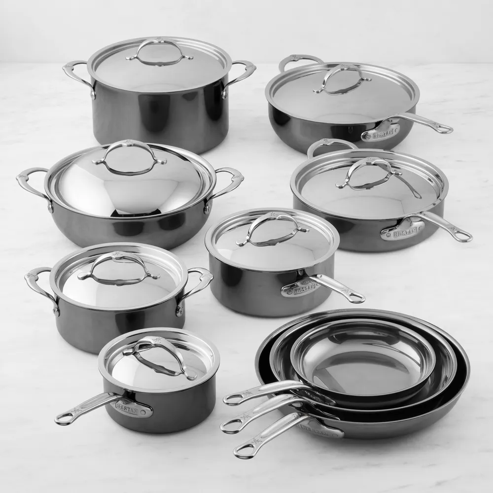 Williams Sonoma Hestan NanoBond® Stainless-Steel 17-Piece Cookware