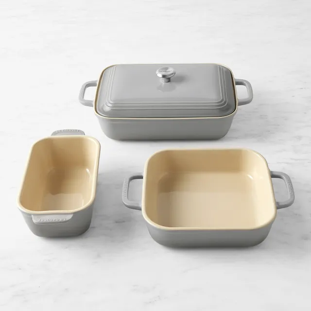 Le Creuset San Francisco Stoneware Square Covered Baker, 3-Qt.