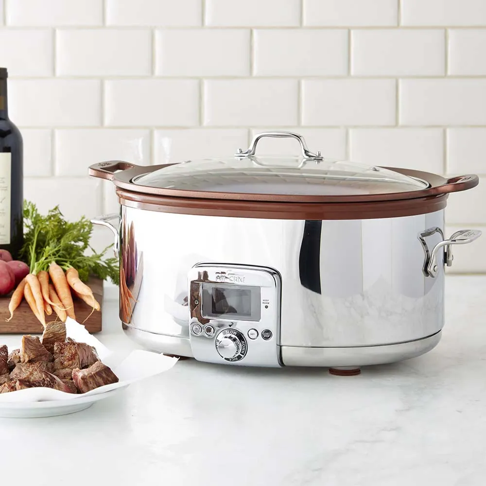 Williams Sonoma All-Clad Gourmet Slow Cooker with All-in-One Browning,  7-Qt.