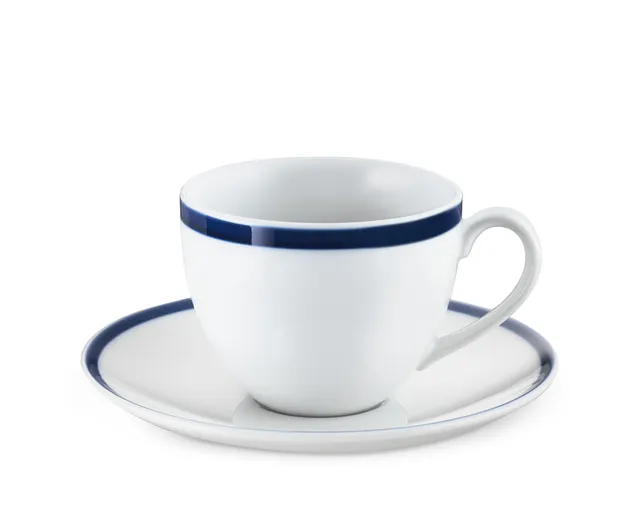 Williams-Sonoma Brasserie Red, Flat Cup & Saucer Set