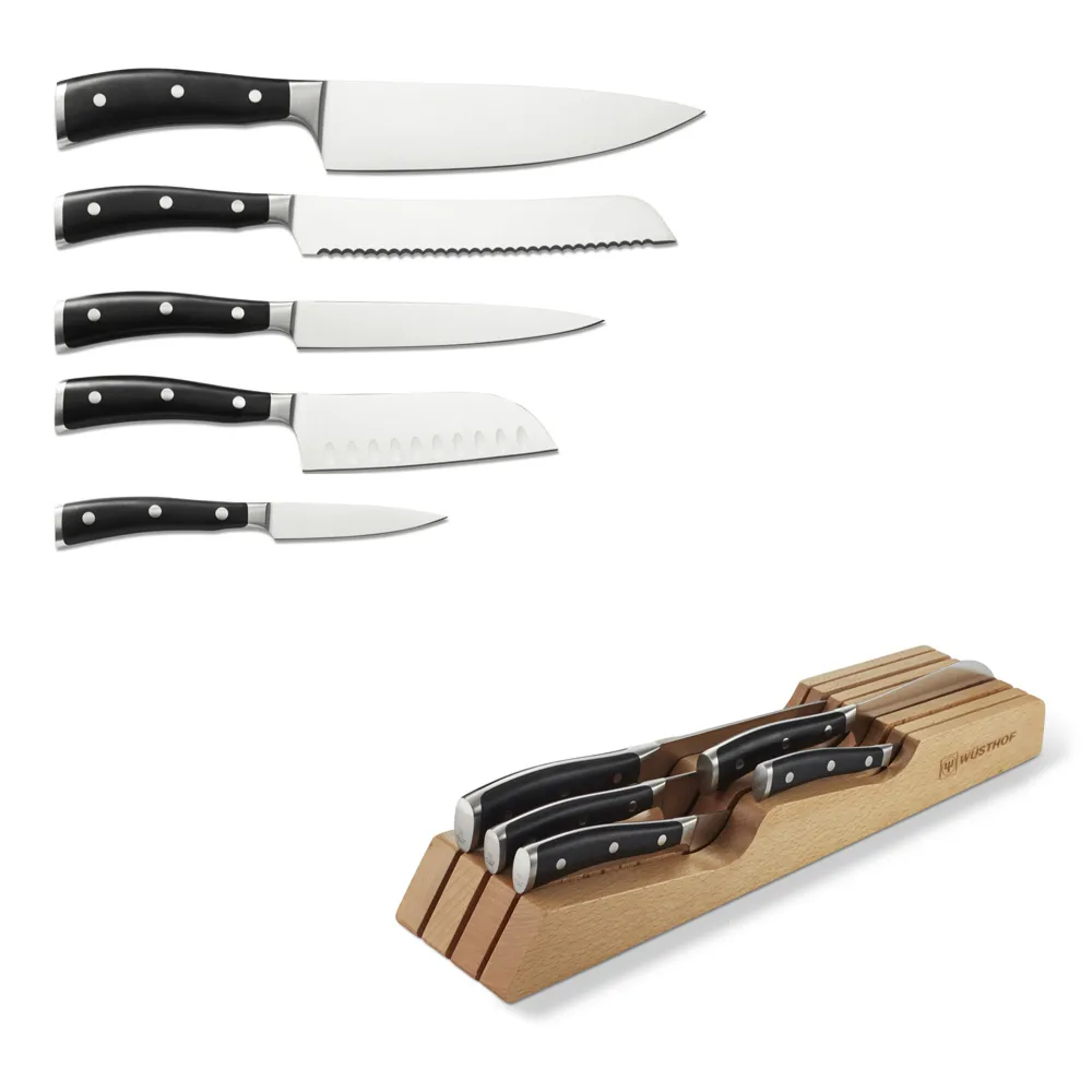 Wusthof Classic Ikon Series Carbon Stainless Steel Knife Sets
