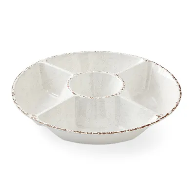 Rustic® Outdoor Melamine Chip and Dip Bowl