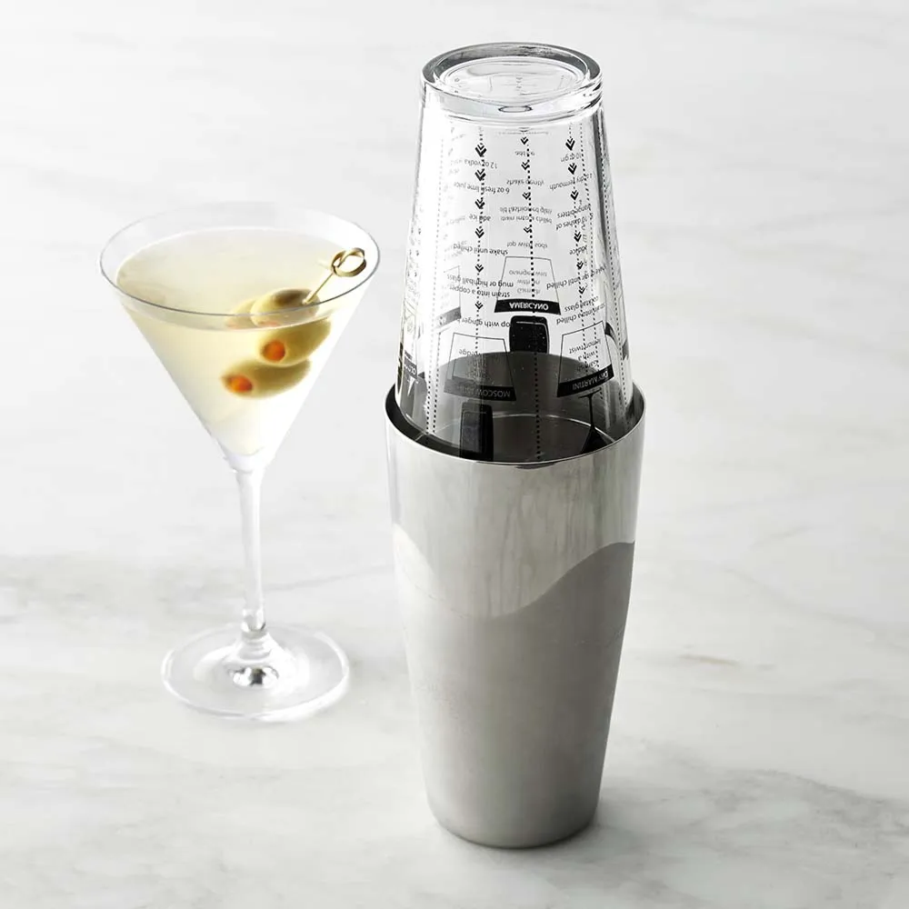 Williams Sonoma Boston Shaker with Recipe