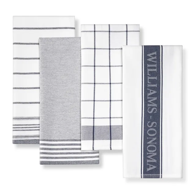 Williams Sonoma Super Absorbent Multi-Pack Kitchen Towels - Set of