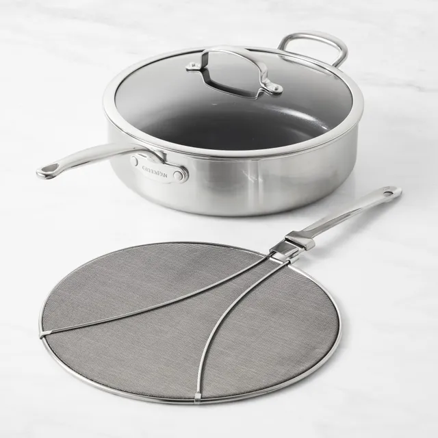 Williams Sonoma GreenPan Premiere Smoke-Less Grill & Griddle with Ceramic  Nonstick Coating in Stainless Steel