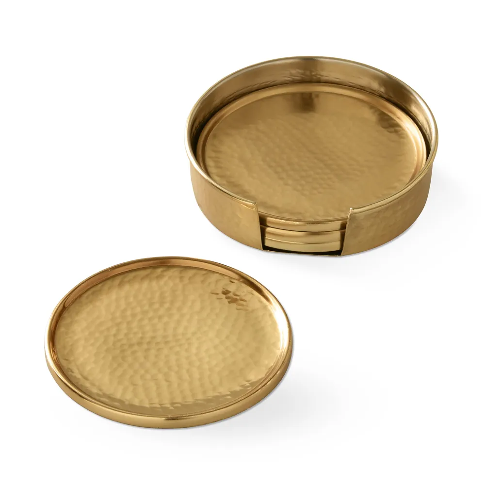 Gold Tone Coaster Set of 4 – Andover Collection