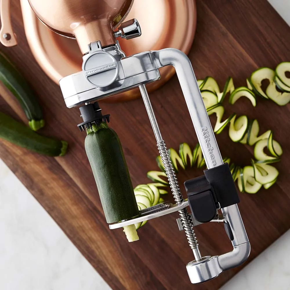 Vegetable Sheet Cutter Attachment: Processing Cucumber & Zucchini