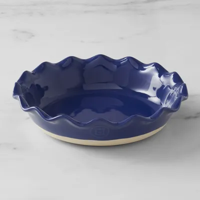 Emile Henry Burgundry Ruffled Deep Ceramic Pie Dish + Reviews