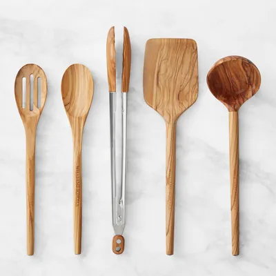 Williams Sonoma Walnut Essential Utensils, Set of 5