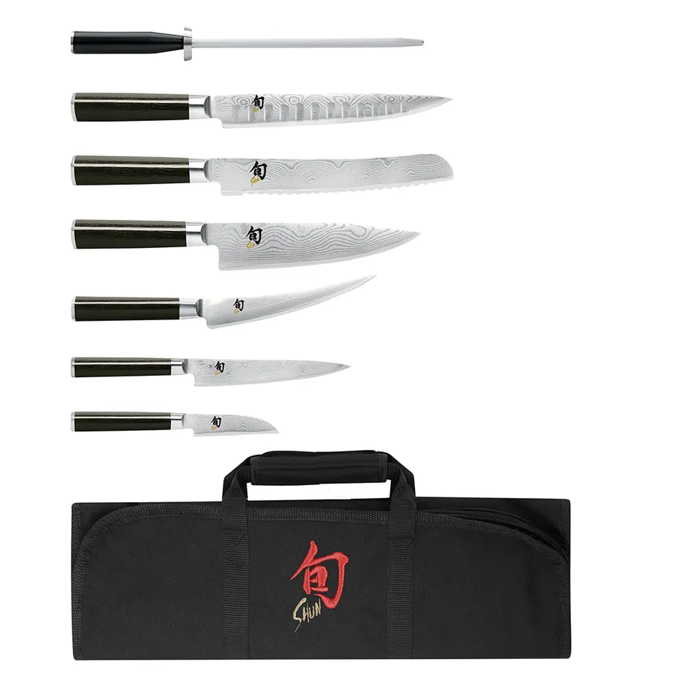 8 Piece Knife Roll Set