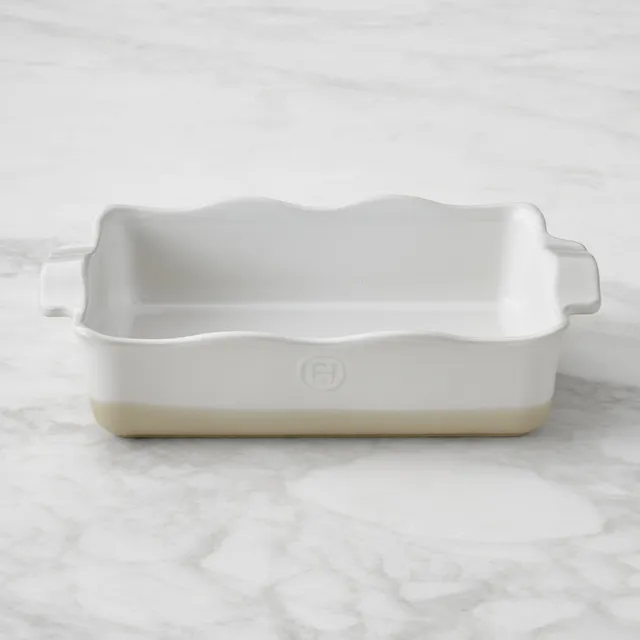 Williams Sonoma Emile Henry French Ceramic Ruffled Rectangular Baker