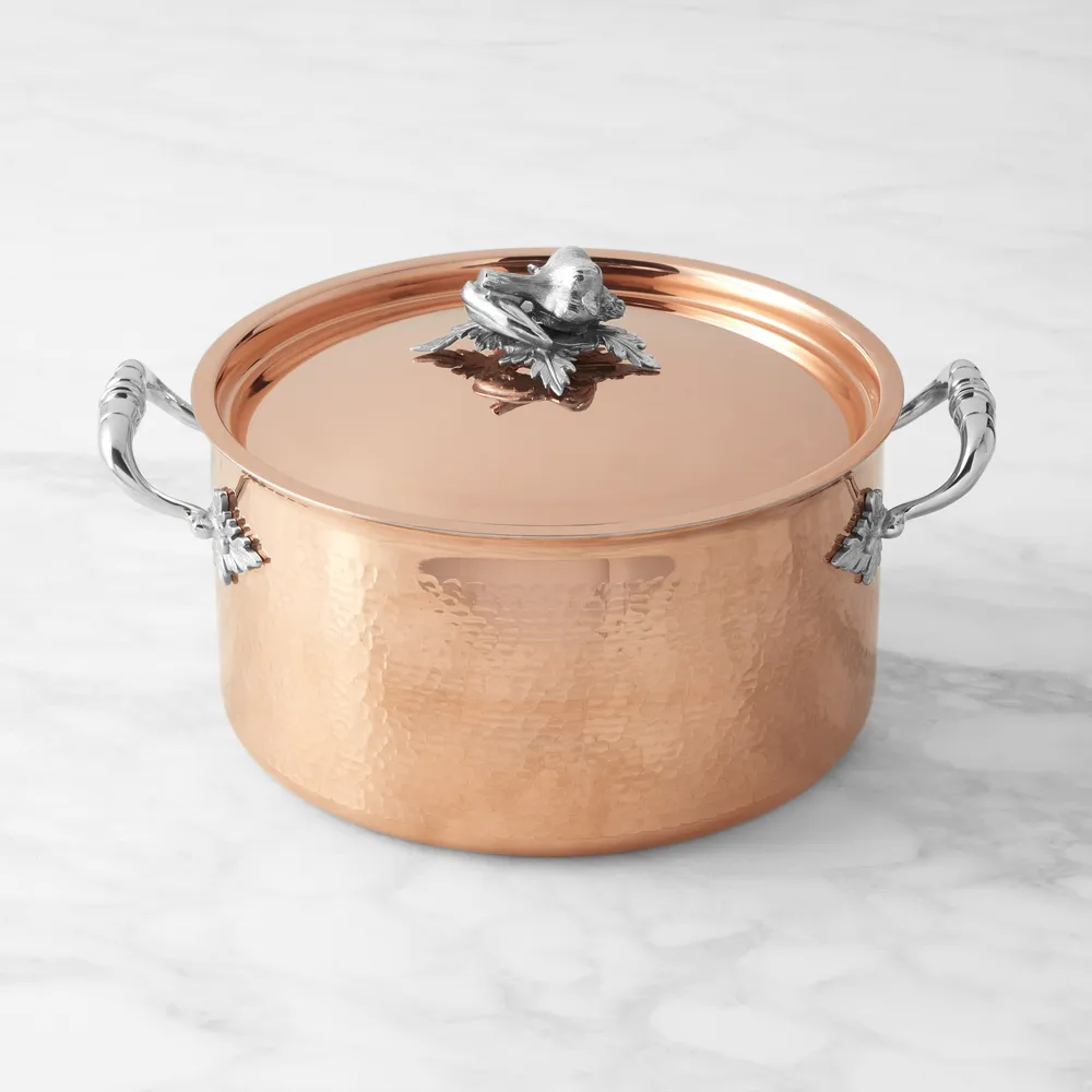 Hammered COPPER SOUP POT with lid
