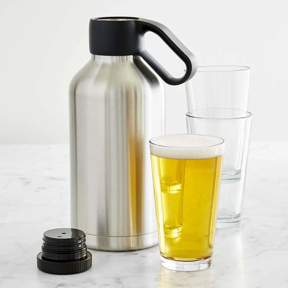 Williams Sonoma Plaid Insulated Beverage Container