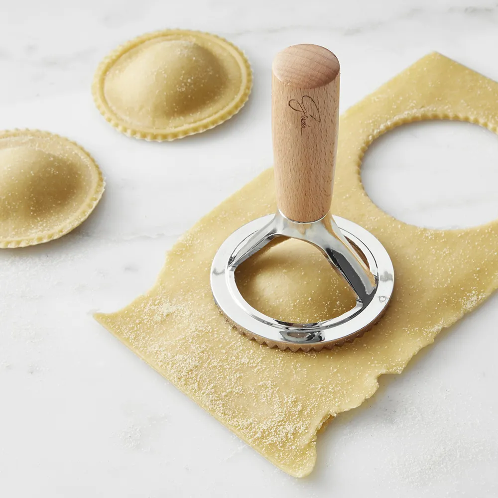 Williams Sonoma Ravioli Stamp with Walnut Handle