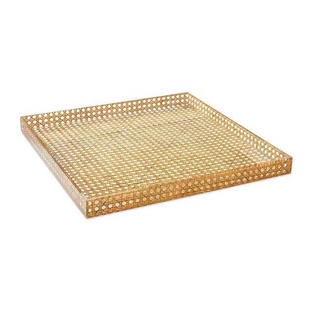 Tava Handwoven Rattan Rectangular Serving Tray