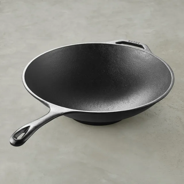 Williams Sonoma Lodge Blacklock Triple Seasoned Cast Iron Deep Saute Pan,  4-Qt.