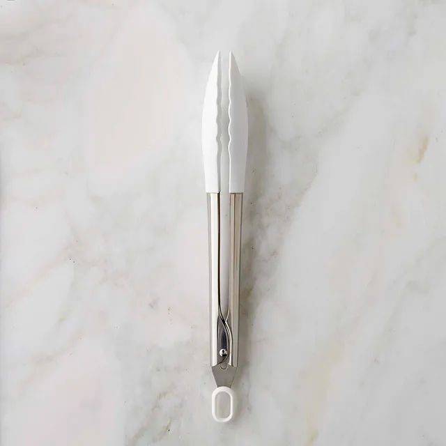 Williams Sonoma Stainless-Steel Silicone Pasta Tongs