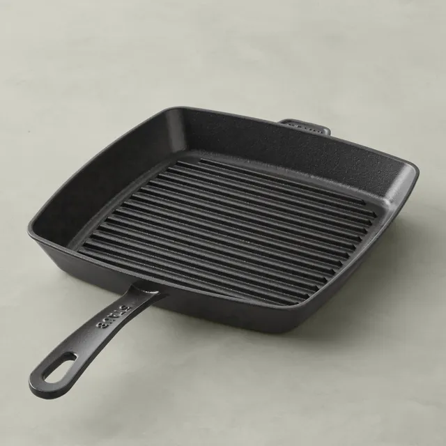 Staub Enameled Cast Iron Grill Pan with Side Spouts