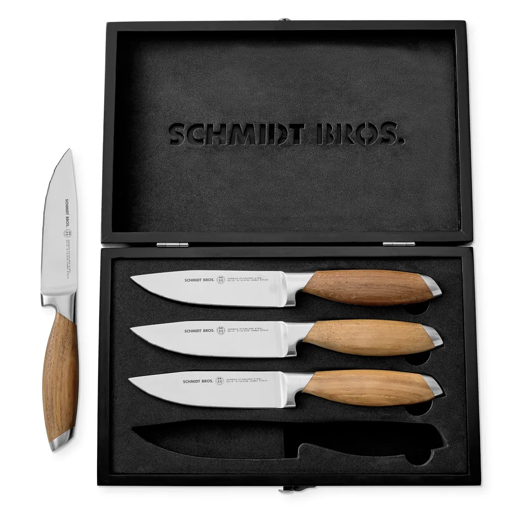  Schmidt Brothers - Bonded Teak, 7-Piece Knife Set