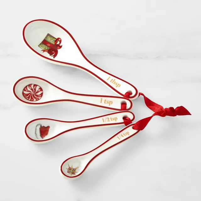 St. Nicholas Square® Yuletide Ceramic Measuring Spoon Set