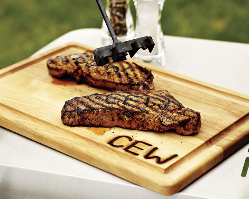 Monogrammed Forged Steak Brand