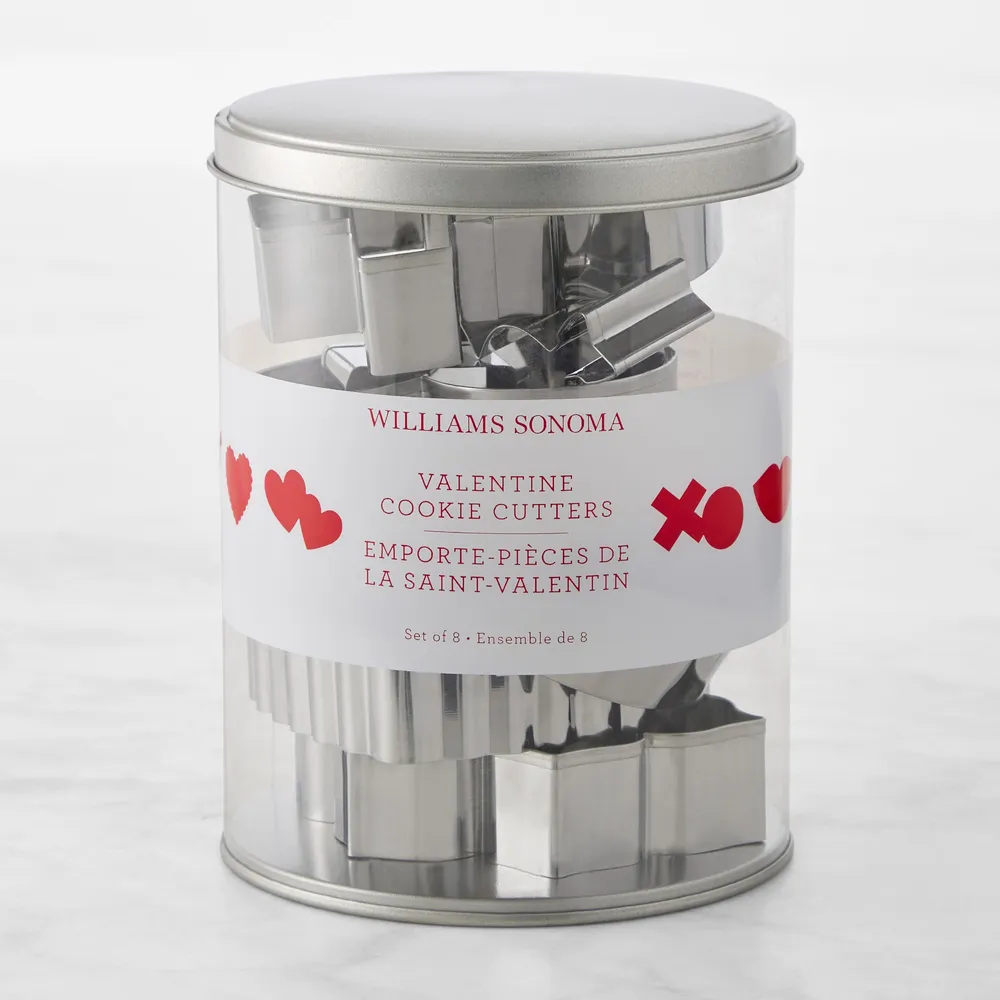 Williams Sonoma Valentines Cookie Cutters in Tube, Set of 8