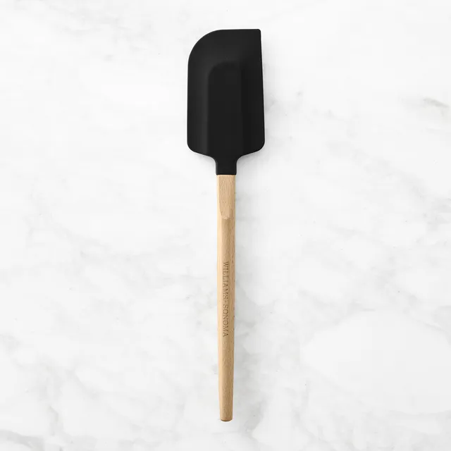 Round Silicone Spatula with Wooden Handle - Oikos