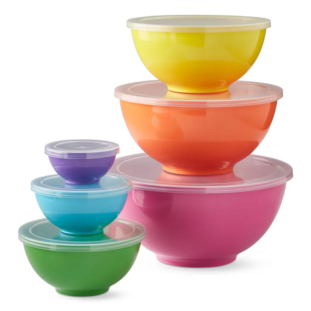 Melamine Mixing Bowls With Lids 10-piece set BPA free NEW