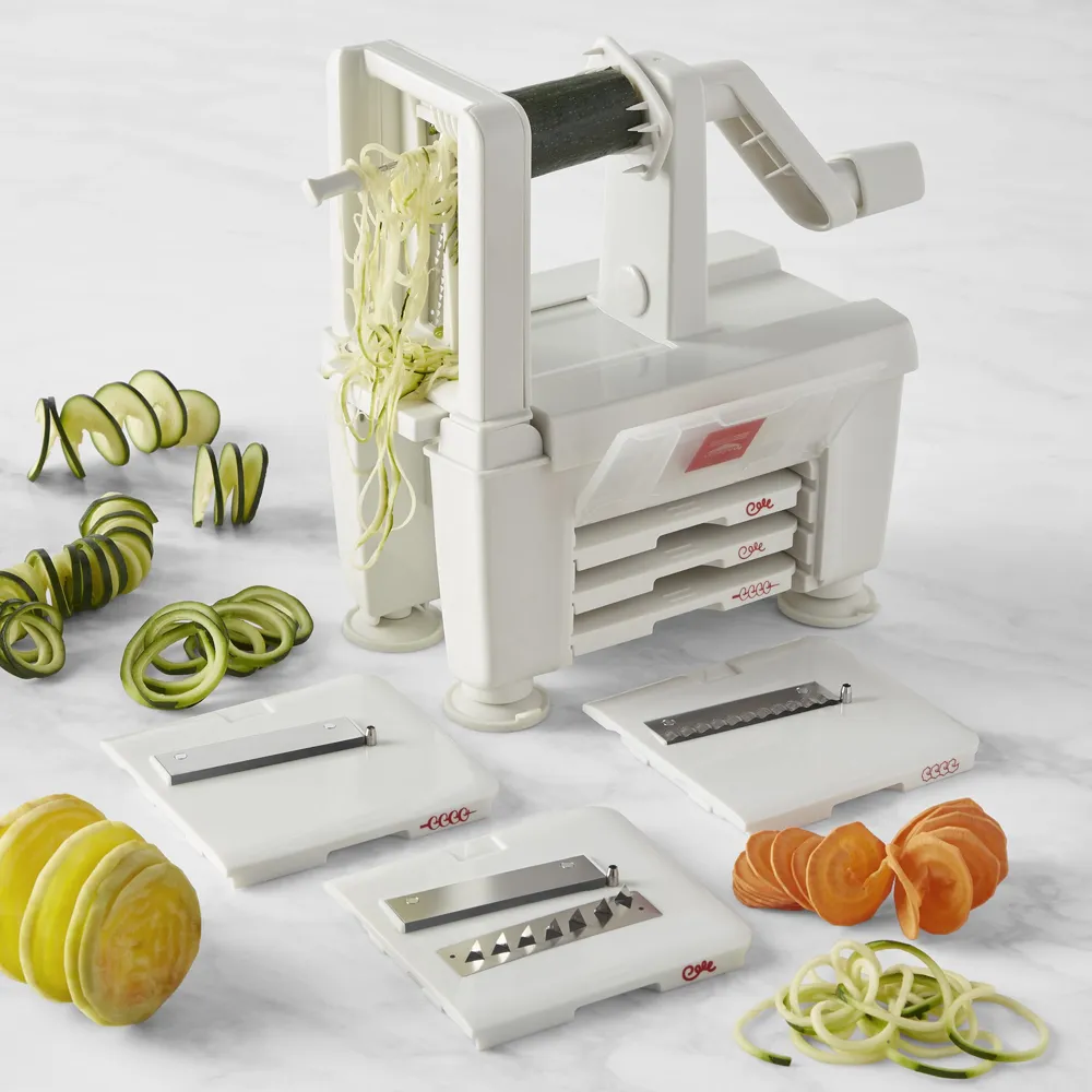 Spiralizer Attachment + Angel Hair & Thin Slice Blade Spiralizer