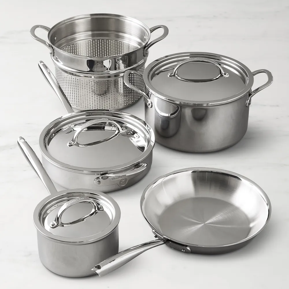 Professional Stainless Steel Cookware Set 8pc 8 Pc Silver