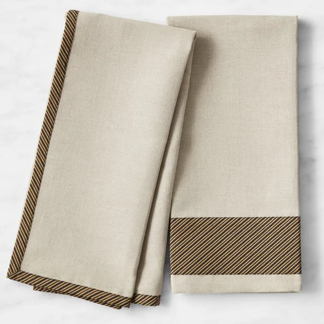 Williams Sonoma Classic Stripe eco-friendly Naia Towels