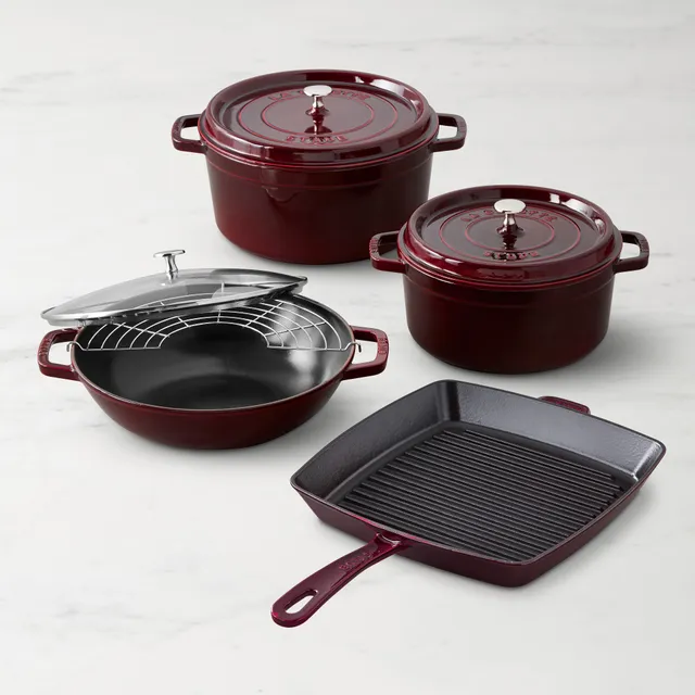 Williams Sonoma Staub Enameled Cast Iron 7-Piece Set