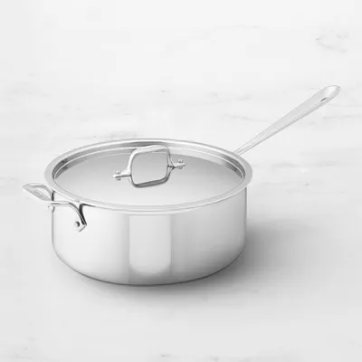 All-Clad D3 Stainless Steel Everyday Tri-Ply Bonded 3.5-qt Sauce Pan with  Lid