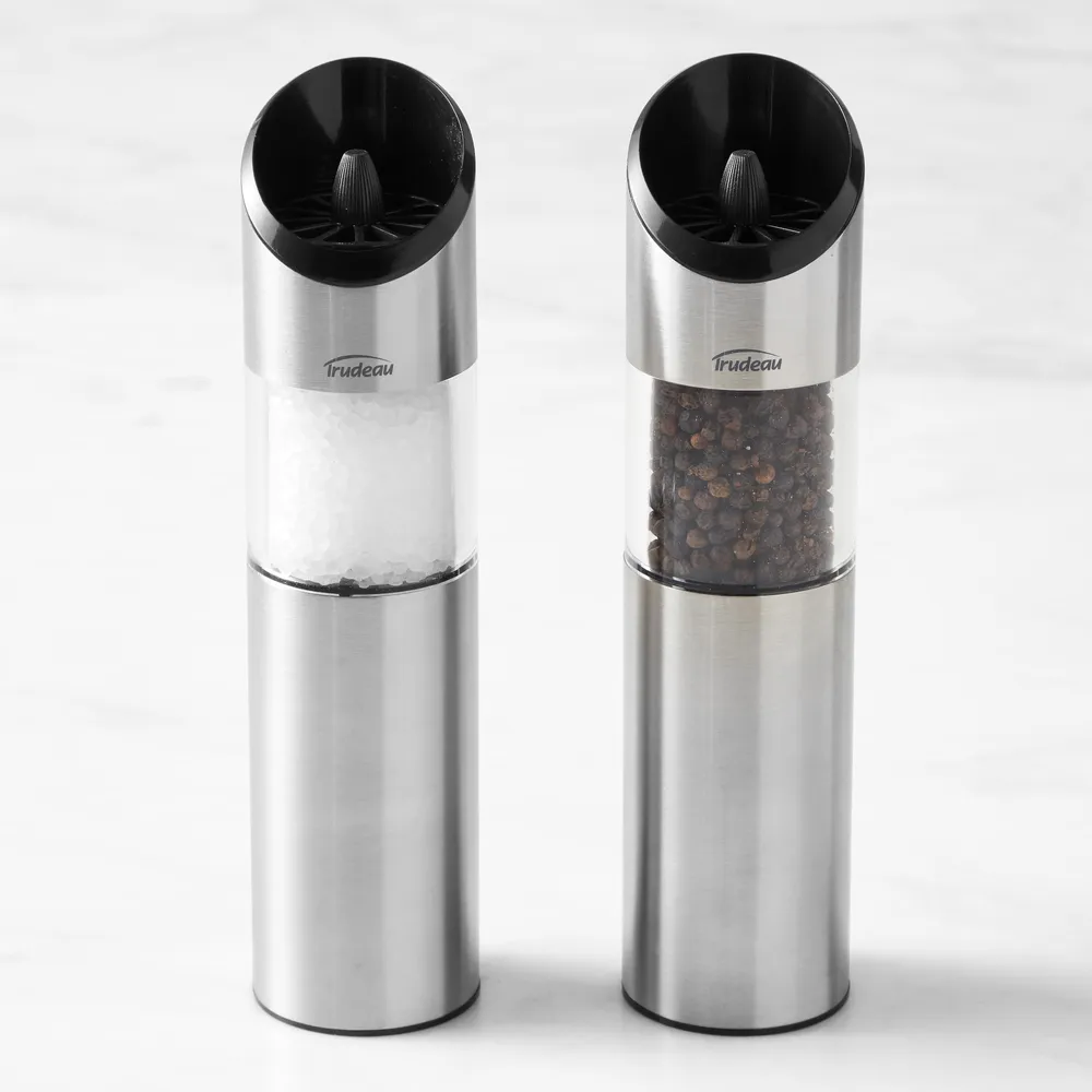  Salt Pepper Grinder Set Electric Rechargeable