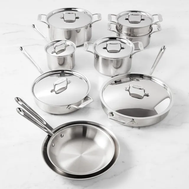All-Clad d5 Stainless-Steel 10-Piece Essential Cookware Set