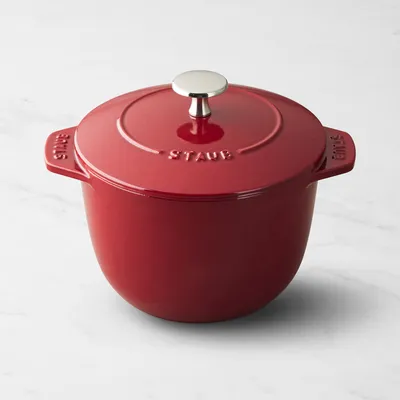 Staub Enameled Cast Iron Embossed Twist Dutch Oven, 4 1/4-Qt.