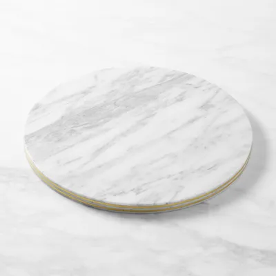 Marble & Brass Cheese Board