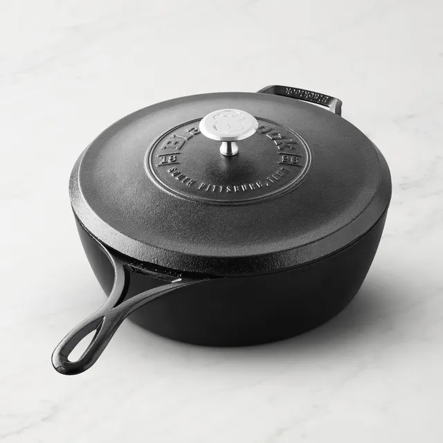 Williams Sonoma Lodge Blacklock Dutch Oven with Mark Bittman Bread Book