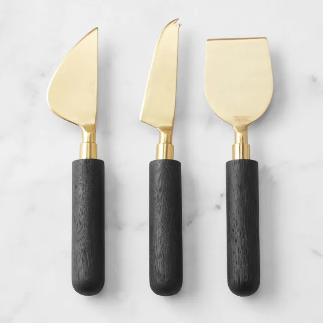 Marble & Brass Charcuterie Knives (Set of 3)
