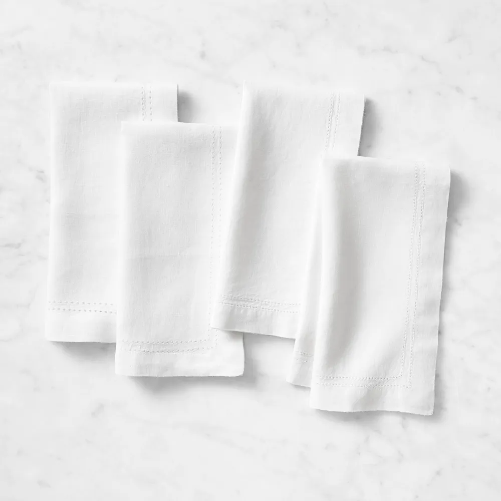 Cloth Dinner Napkins - Hemstitch Napkins