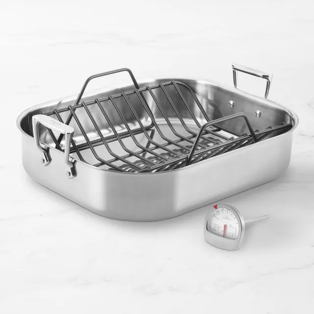 All-Clad D3 Triply Stainless-Steel Sunday Supper Pan, 7-Qt.