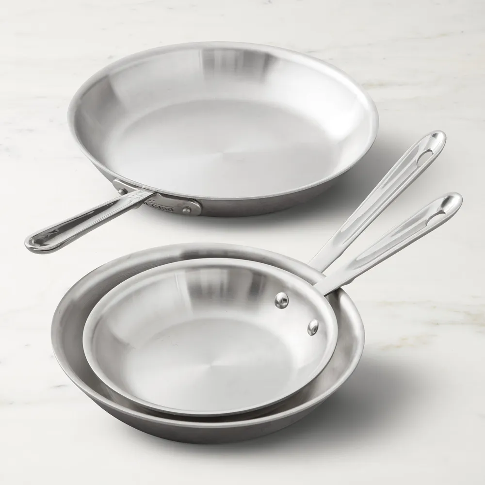Williams Sonoma All-Clad d5 Stainless-Steel Fry Pan Set of 3