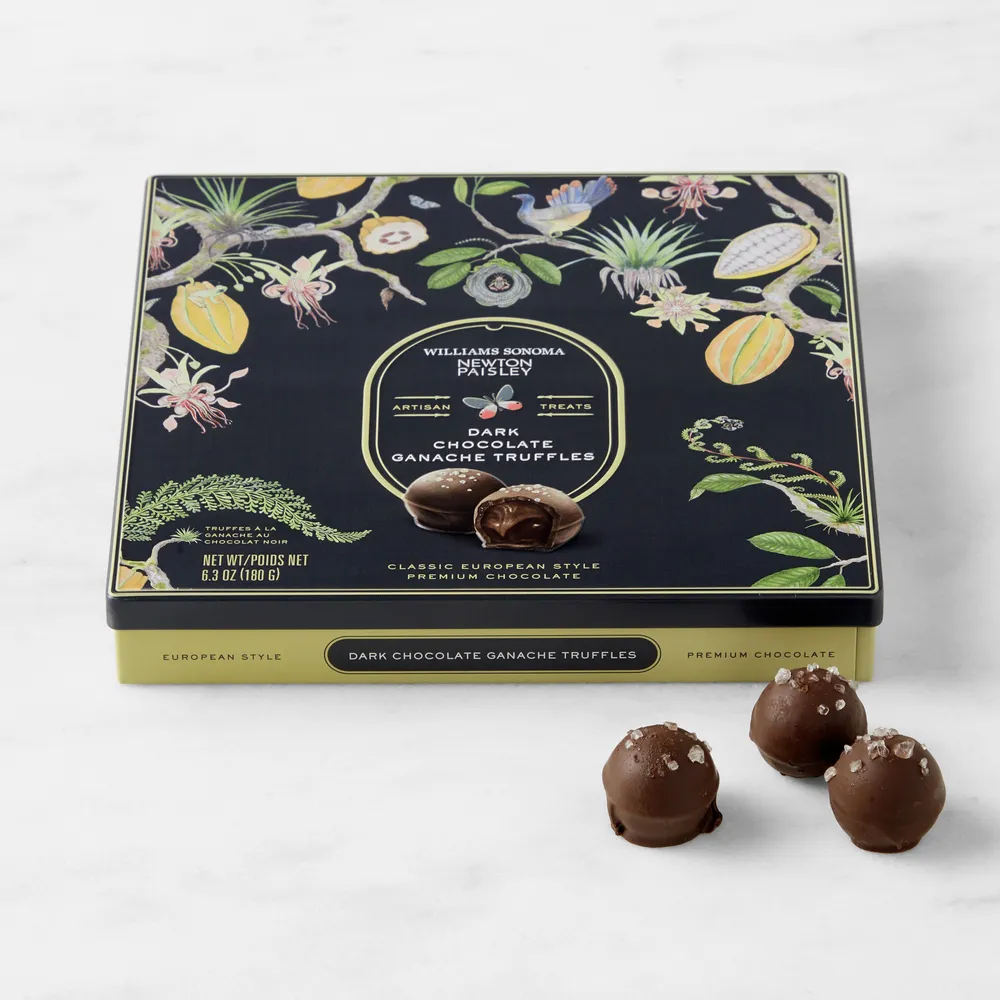 Williams Sonoma Newton Paisley Dark Chocolate Truffles