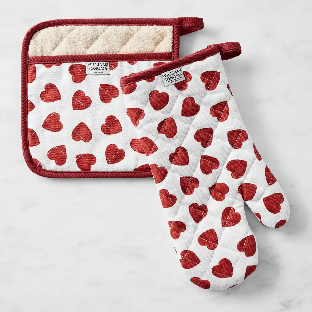  Williams-Sonoma Bay Stripe Oven Mitt & Potholder Set