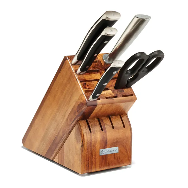 Wusthof Ikon Steak Knife Set - 6 Piece with Leather Roll