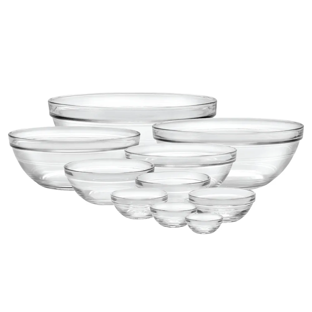 10pc Glass Mixing Bowls - Made By Design
