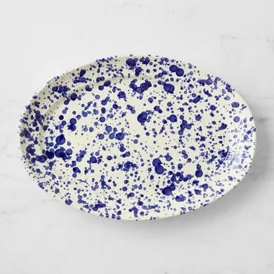 Splatter Ceramic Italian Hand-Glazed Platter