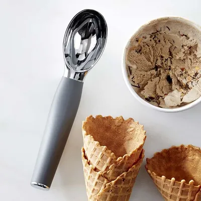 Crate&Barrel Tovolo Tilt-Up White Ice Cream Scoop