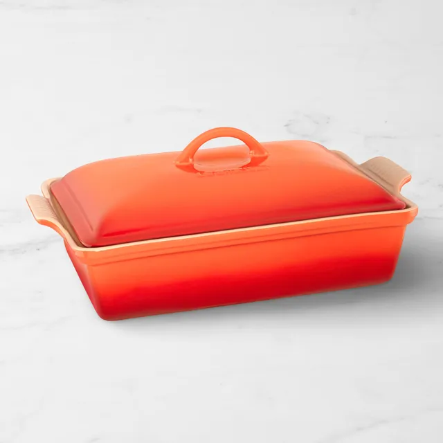 Le Creuset San Francisco Stoneware Rectangular Covered Baker, 4-Qt